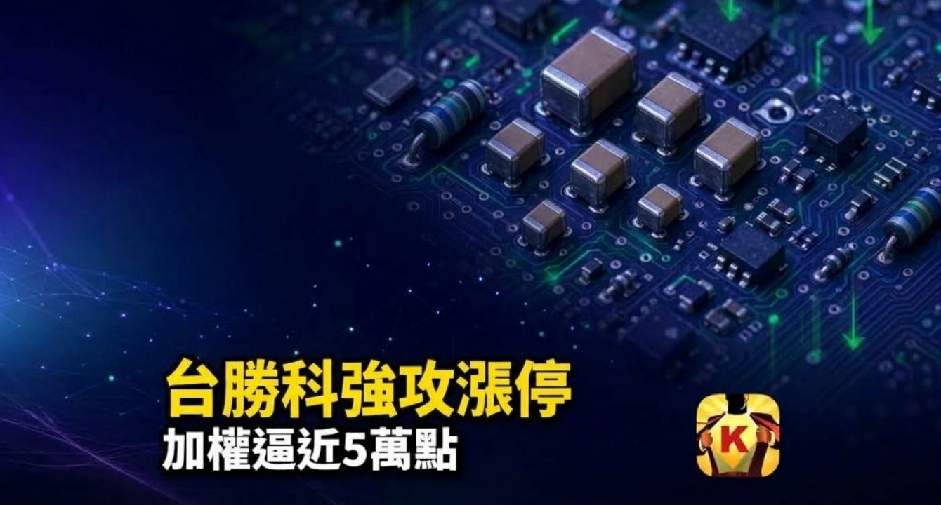 【台股盤後】台勝科強攻漲停,加權逼近5萬點