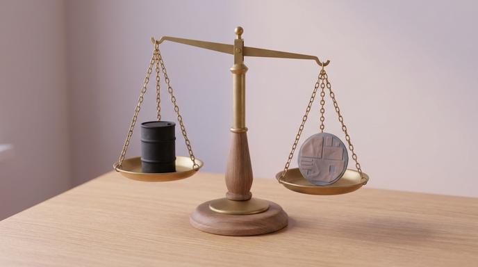 全球原油供應鏈重組與半導體產業營收動能示意圖