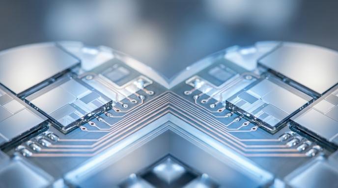 AI 伺服器與半導體先進製程帶動電子產業營收分歧示意圖