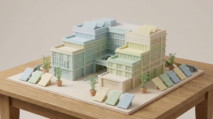 電信業資產活化與綠電佈局示意圖