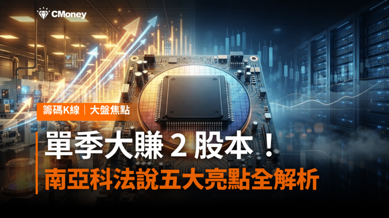 單季賺 2 股本、毛利率 85.7%!南亞科法說五大亮點全解析