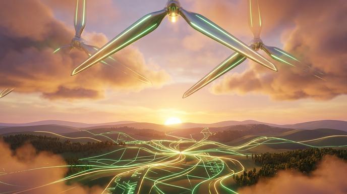 綠能與儲能產業供應鏈及智慧電網整合示意圖