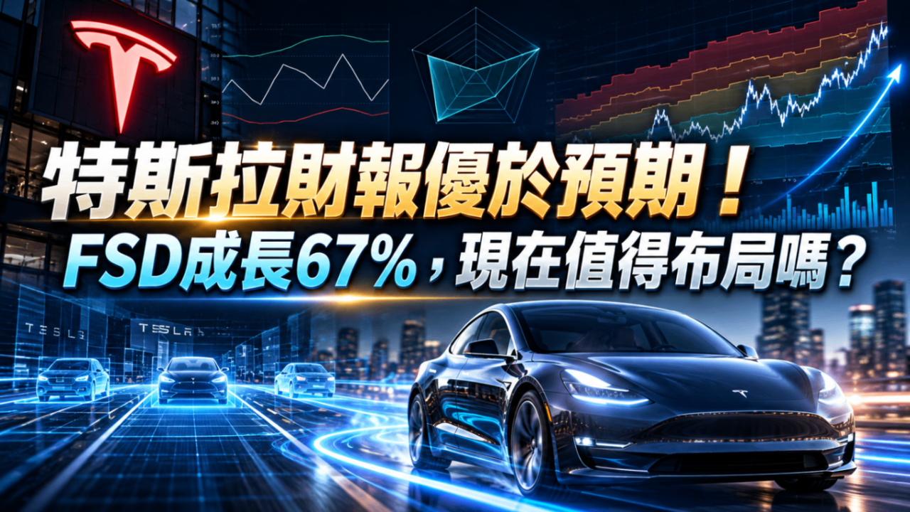 特斯拉財報優於預期!FSD成長67%,現在值得布局嗎?