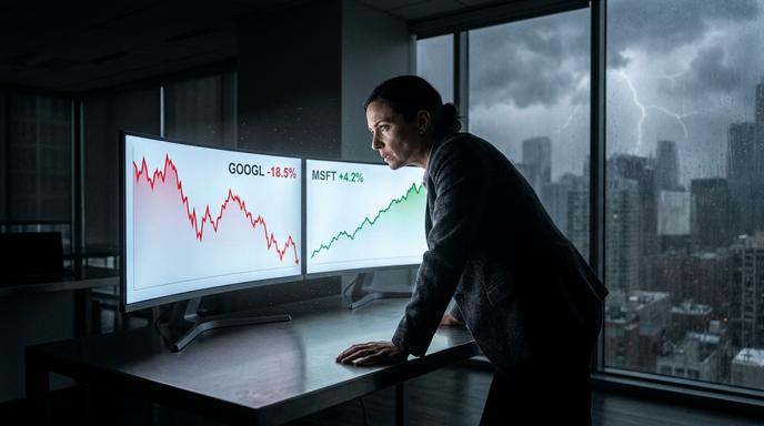 【即時新聞】Alphabet(GOOGL)現金流轉負重挫11％，微軟受惠AI雲端發威逆勢看漲！