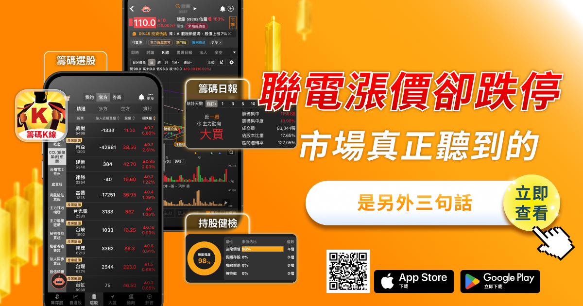 「法說會變法會」！聯電喊漲價10％卻跌停——市場真正聽到的，是另外三句話