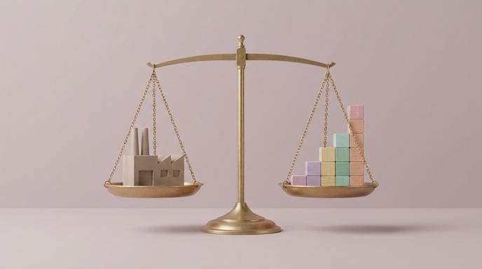 台股總體經濟走勢與半導體供應鏈變化示意圖