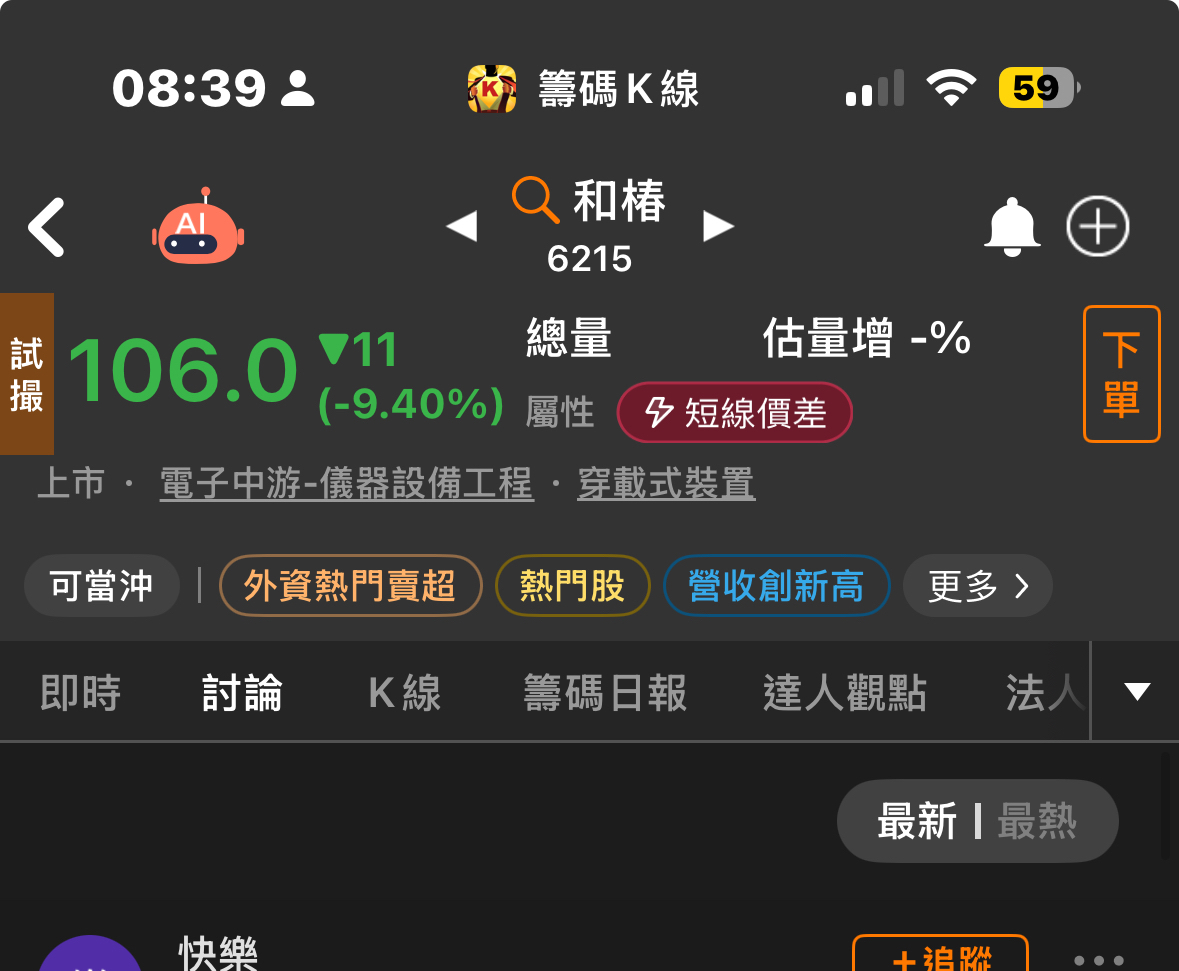6215 和椿- 啥回事😨｜CMoney 股市爆料同學會