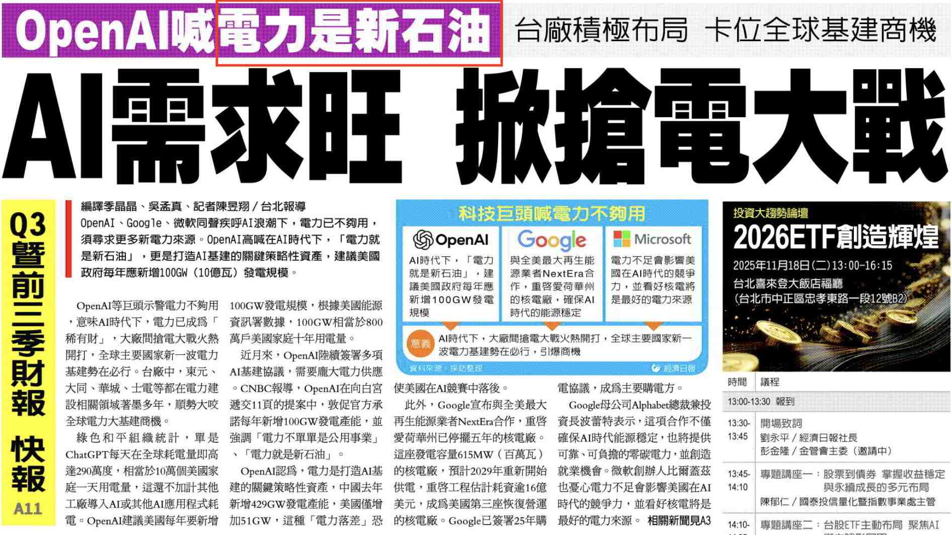 009805 新光美國電力基建- 我自行宣佈第一屆♡電力金句♡大賽正式開始！｜CMoney 股市爆料同學會