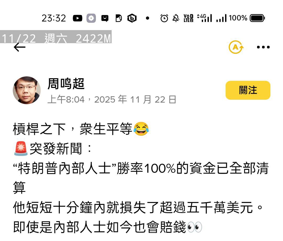 2330 台積電- 比特幣下跌太快！100%勝率的川普小兒子，昨爆倉5000萬美｜CMoney 股市爆料同學會
