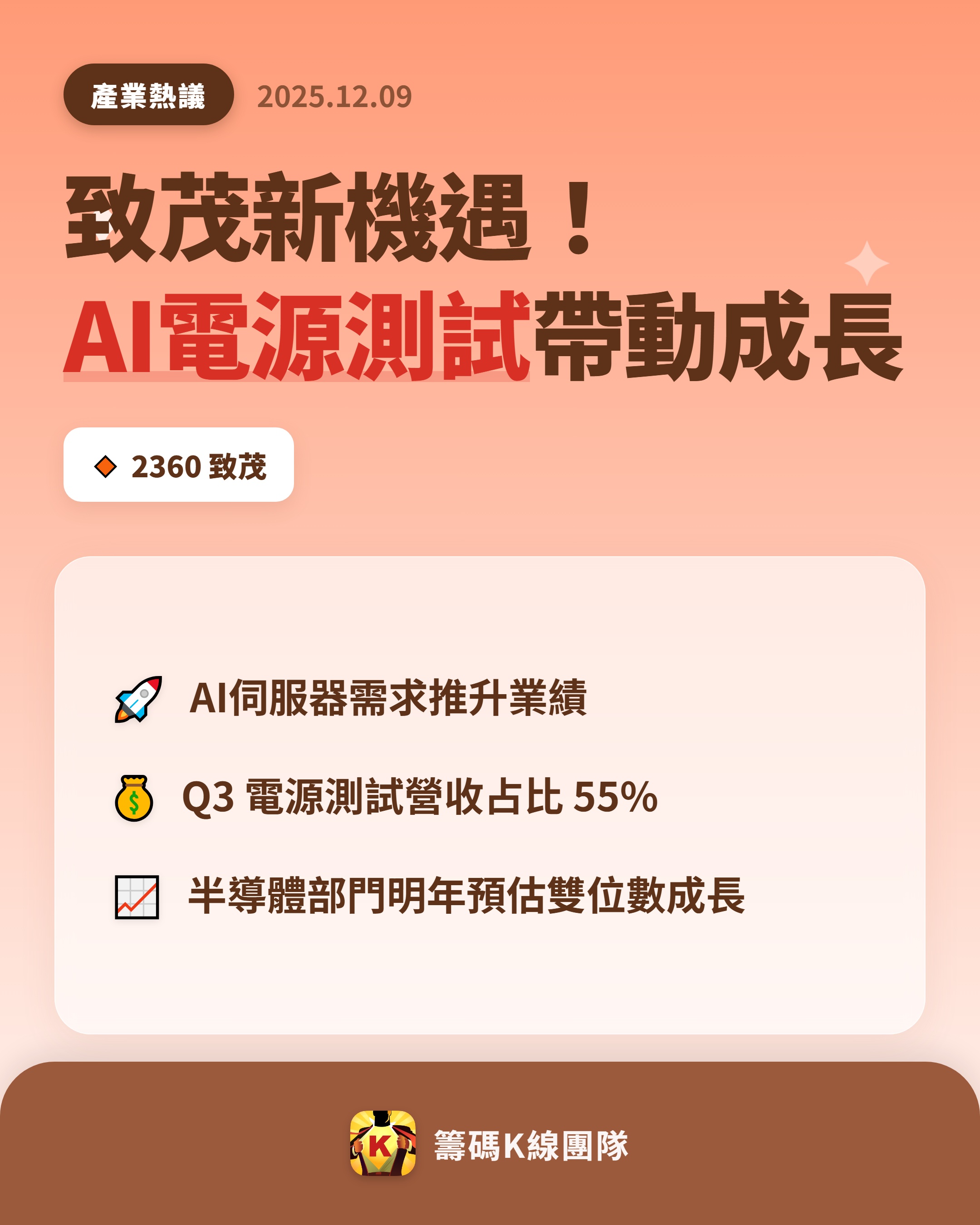 2360 致茂- 🔥 AI 應用夯，致茂準備好了！ 🔥 新一代輝達（NV...｜CMoney 股市爆料同學會