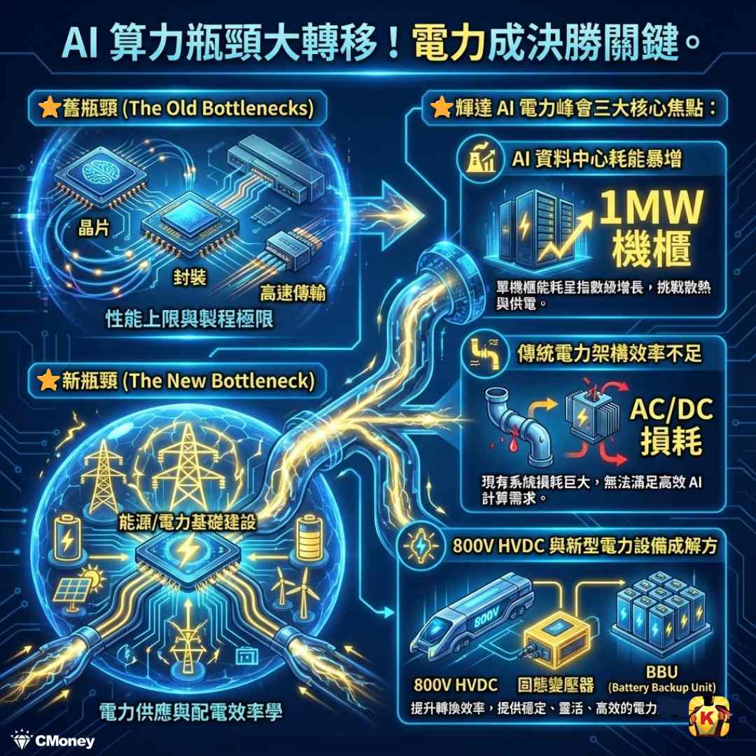 2330 台積電- 輝達：AI 新瓶頸-電力，3大產業搖身AI受益者！｜CMoney 股市爆料同學會