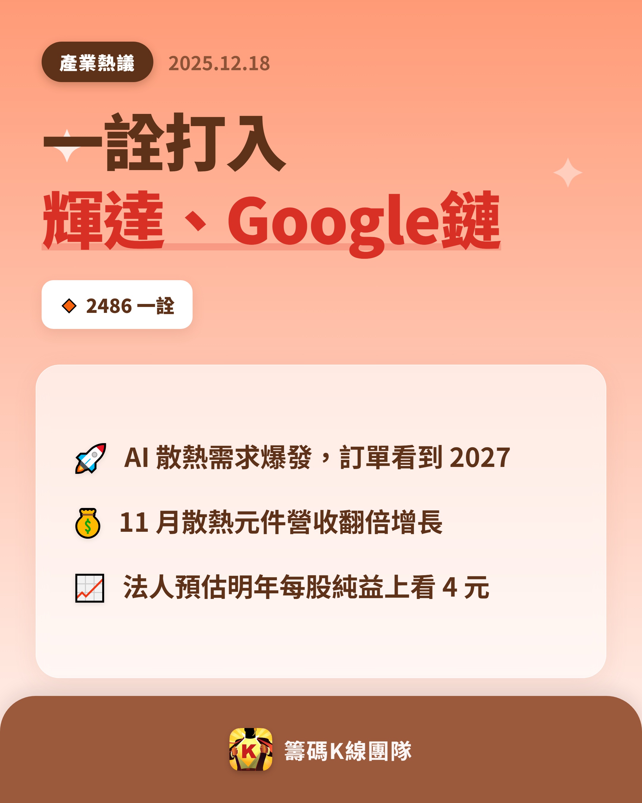 2486 一詮- 🔥 AI 概念股再添一員！ 🔥 一詮（2486）快速崛...｜CMoney 股市爆料同學會