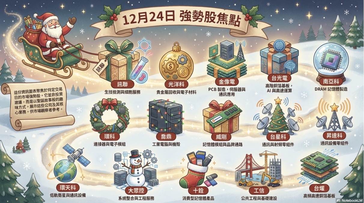 2368 金像電- 12/25 策略越簡單操作越穩定： 觀察聖誕夜維持強型態個股｜CMoney 股市爆料同學會