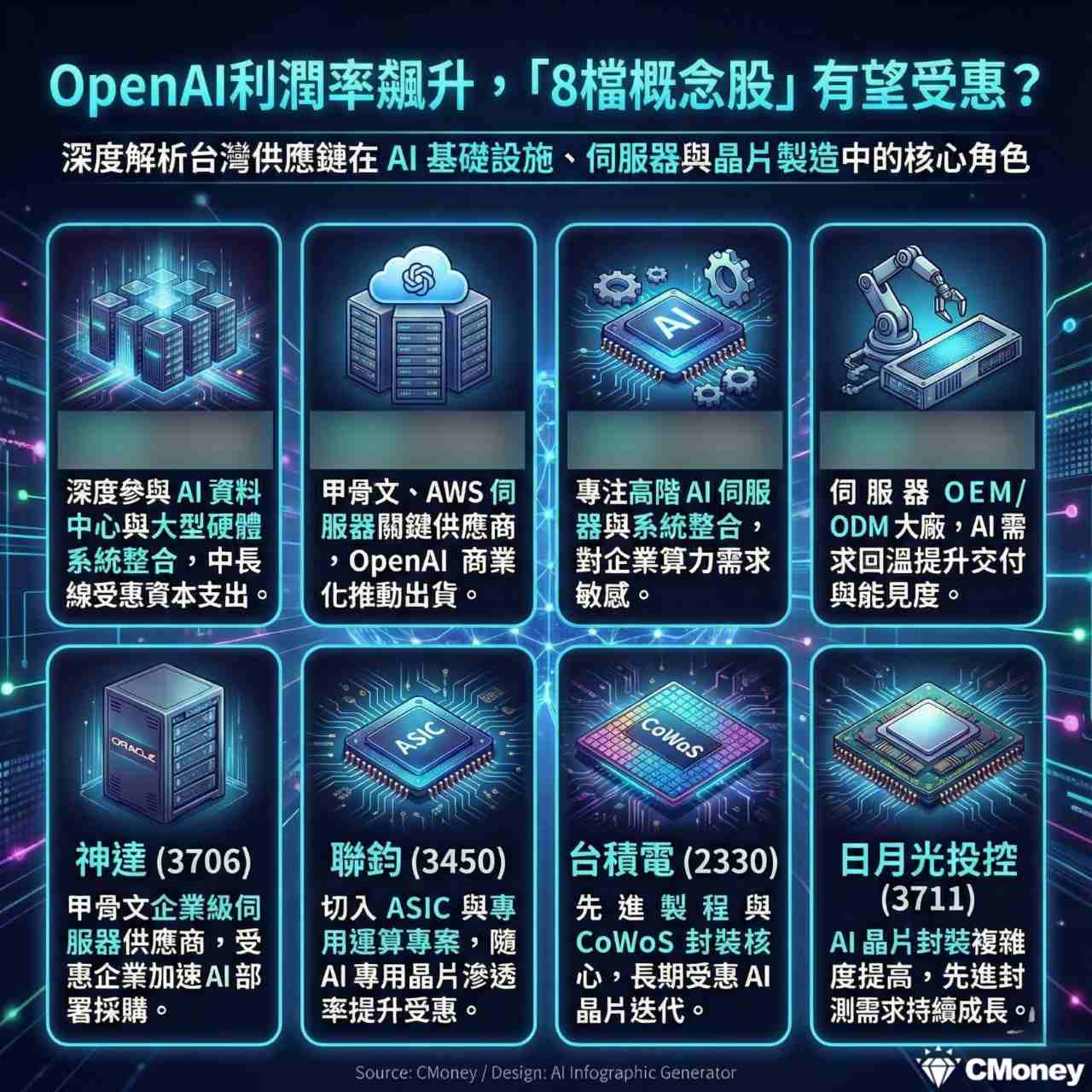 2330 台積電- OpenAI利潤率飆升「8檔概念股」有望受惠？👉 htt...｜CMoney 股市爆料同學會