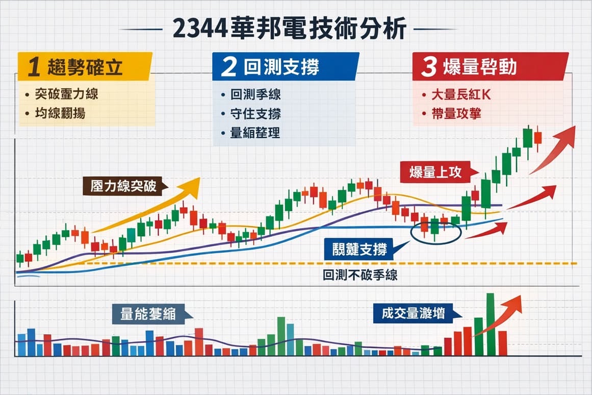 2344 華邦電- ⚠️ 避坑提醒（這點最重要！） 很多散戶死在「乖離率」。｜CMoney 股市爆料同學會