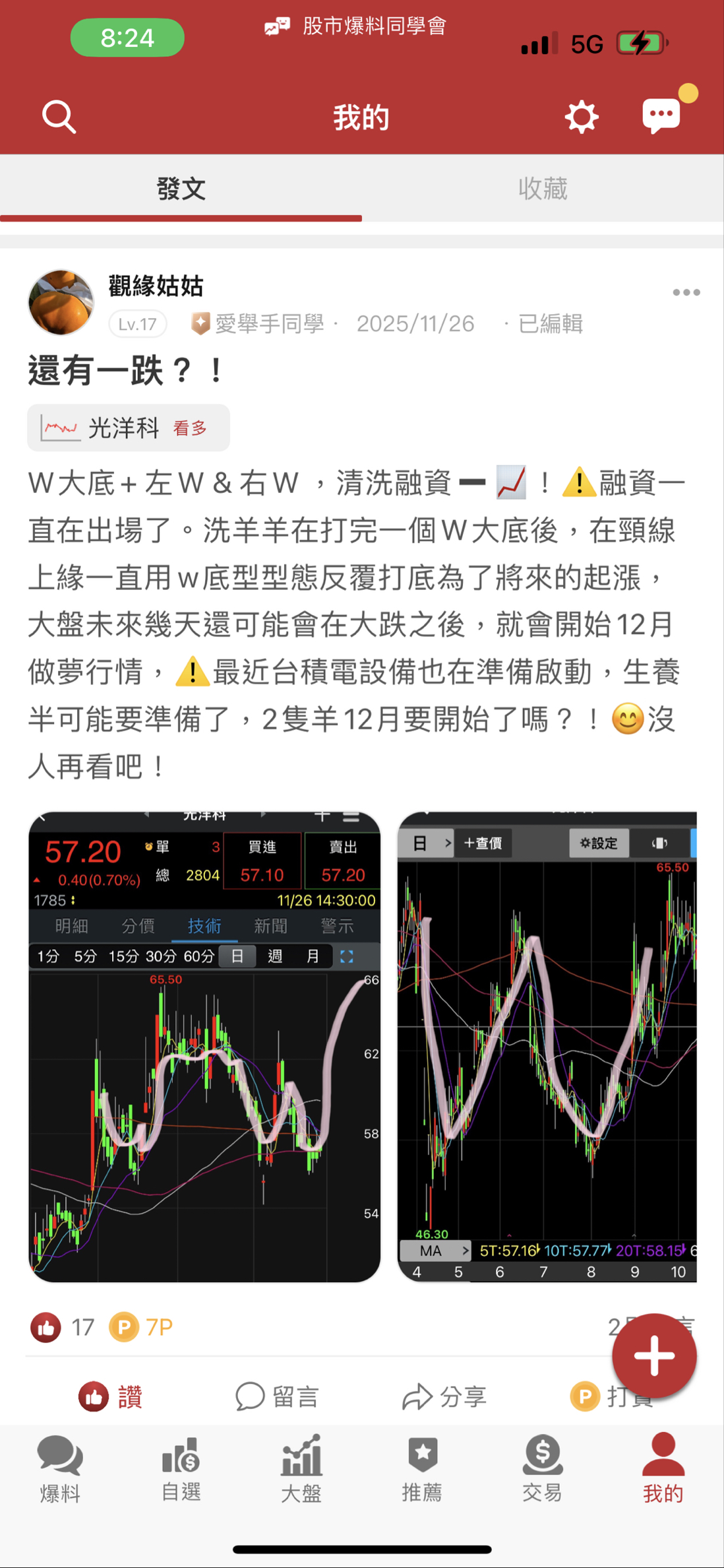 1785 光洋科- 60下進場的隨便60幾塊洗到脫皮｜CMoney 股市爆料同學會