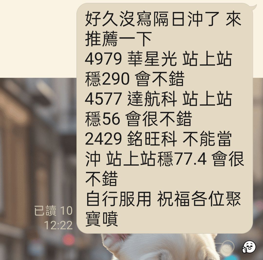 4979 華星光- 好久沒寫隔日沖及波段了來推薦一下自行服用祝福各位聚寶...｜CMoney 股市爆料同學會