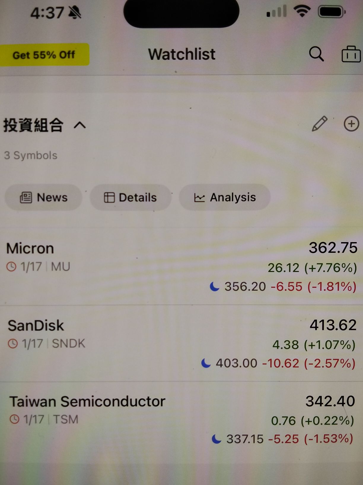 2330 台積電- 跌停又收回近平盤還不錯｜CMoney 股市爆料同學會