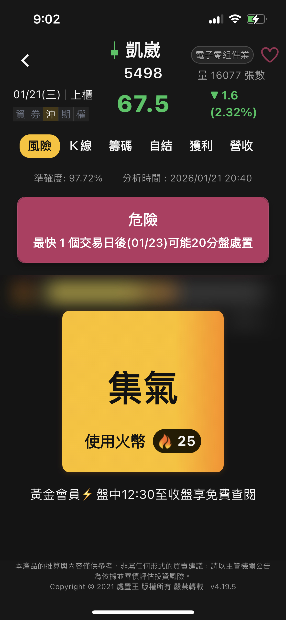 5498 凱崴- 跌成這樣了還要再次處置卡好心欸｜CMoney 股市爆料同學會