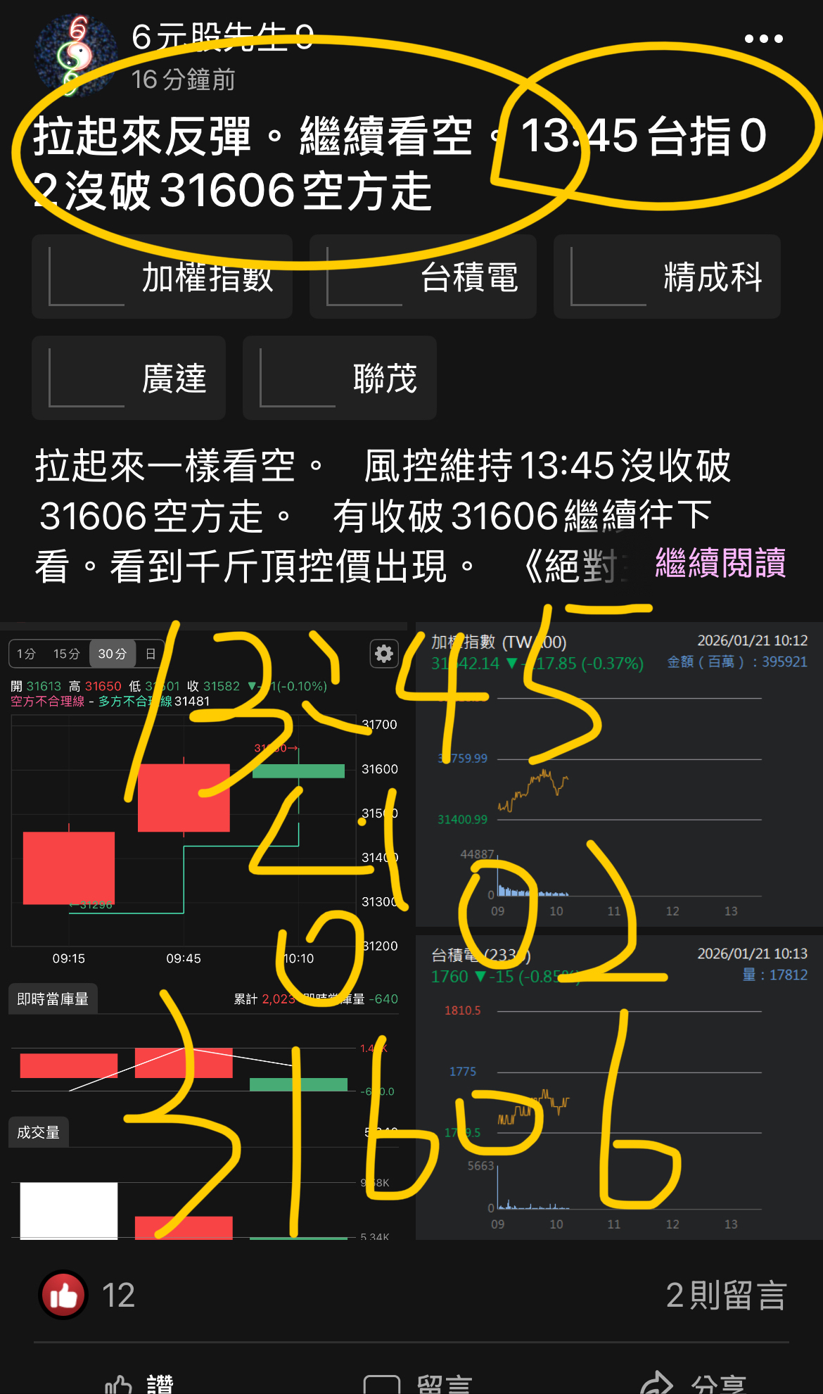 2330 台積電- 13:45最後再自己去比對。｜CMoney 股市爆料同學會