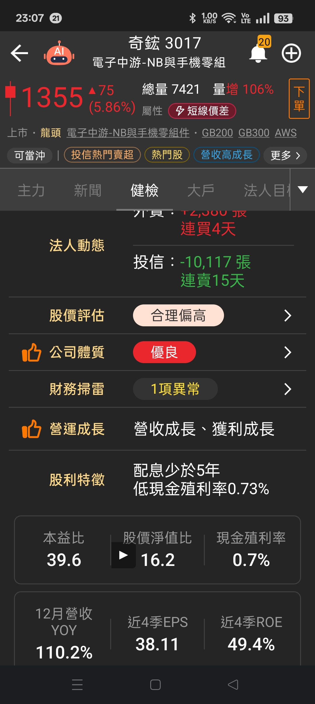 3017 奇鋐- 今天再分享一下「創意」跟「奇鋐」的基本面比較。 雖然說創意...｜CMoney 股市爆料同學會