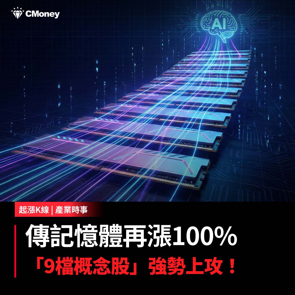2330 台積電- 【最新消息】傳記憶體再漲100%，「9檔概念股」強勢上攻！｜CMoney 股市爆料同學會