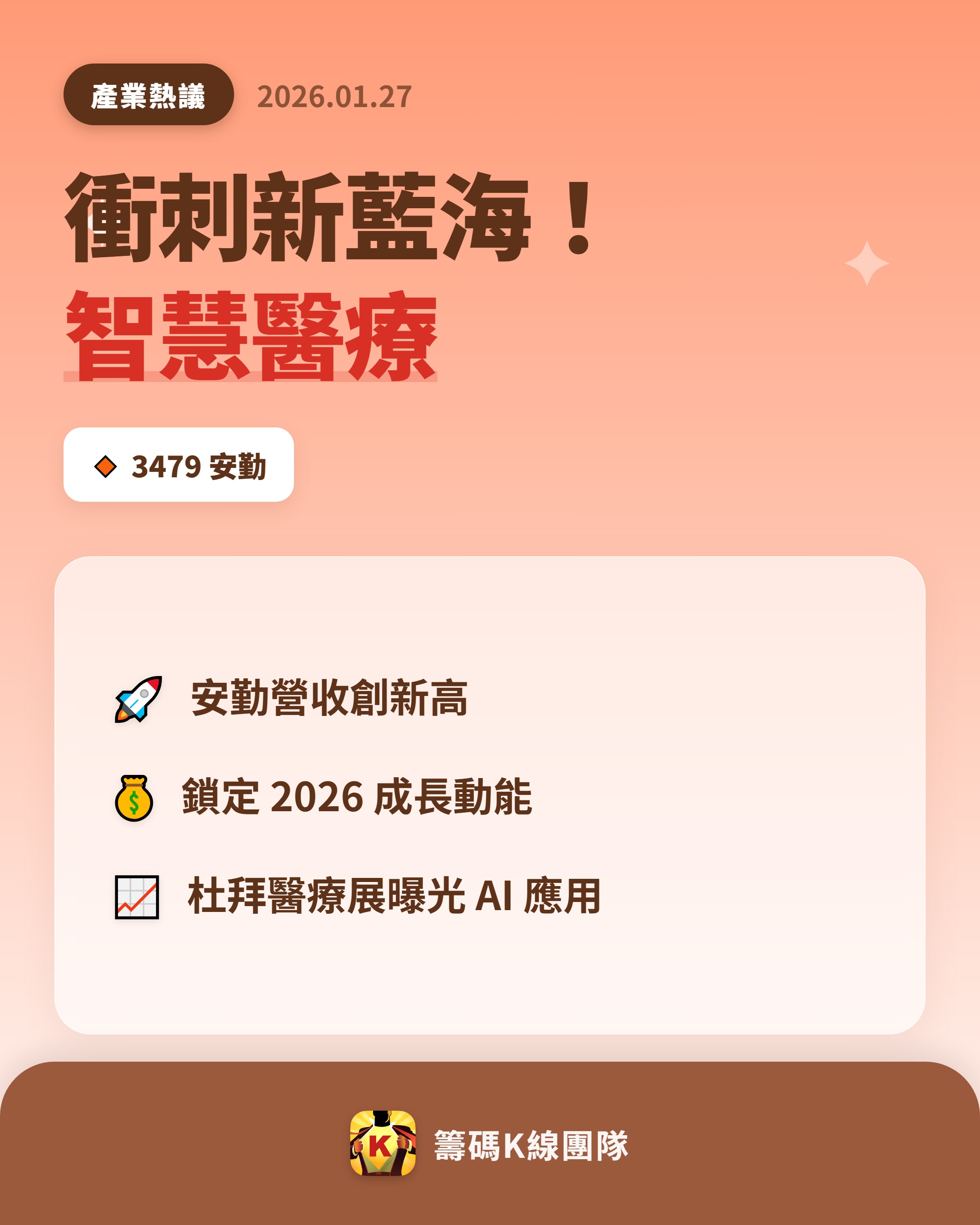 安勤(3479)技術分析與K線圖(MA、KD、MACD)｜股市爆料同學會