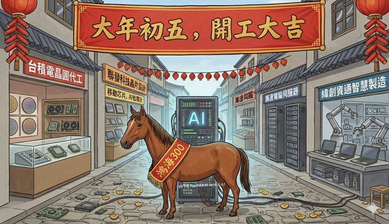 2317 鴻海 - 《丙午初五開工志喜並賀鴻海》 開市迎新萬象昌，金爐再爇祝禎...｜CMoney 股市爆料同學會