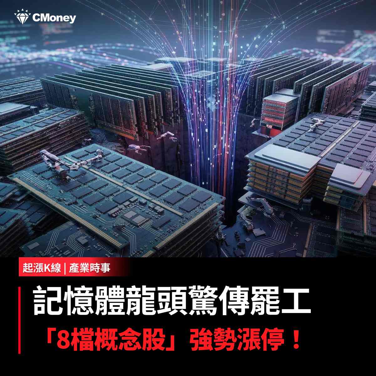 6505 台塑化- 【最新消息】記憶體龍頭驚傳罷工，「8檔概念股」強勢漲停！｜CMoney 股市爆料同學會