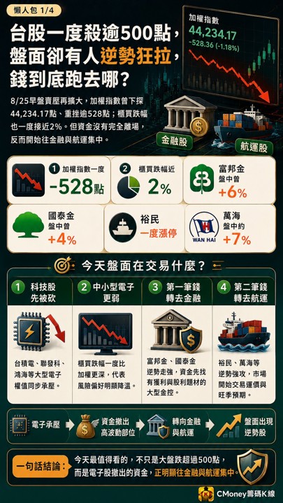 台股殺逾500點,有人卻逆勢狂拉?