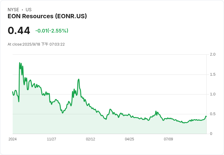 EON資源高層本週購買41.1萬股，顯示對未來信心！