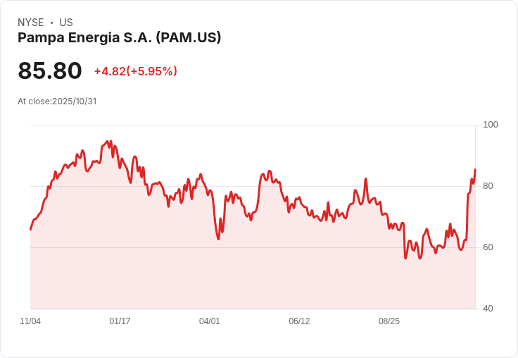 Citi看好Pampa Energia!電力改革助推股價上升,目標價調高至113美元