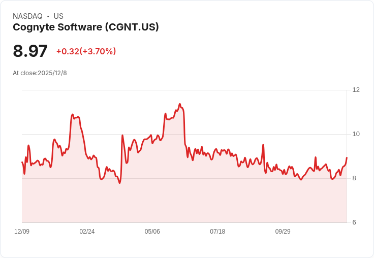 Cognyte Software 第三季財報亮眼!每股盈餘超預期,營收增長13.1%