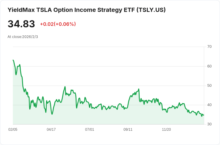 YieldMax TSLA選擇權收益策略ETF宣佈每股$0.3302的季度股息,引發投資者關注!