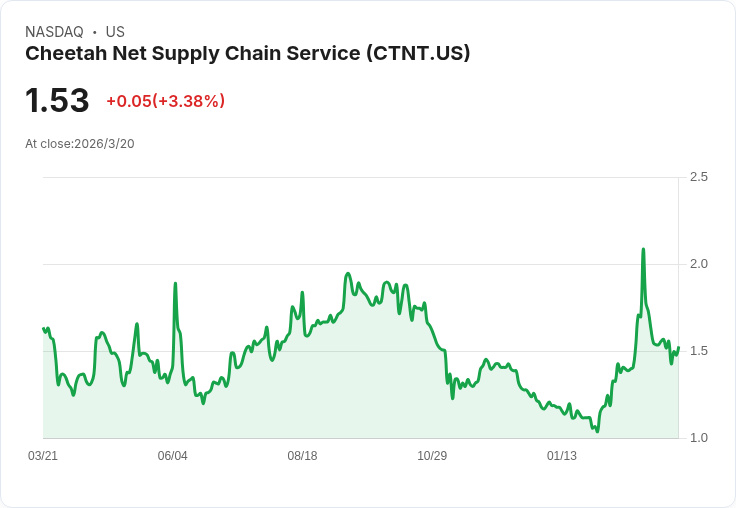 Cheetah Net供應鏈服務財報出爐!每股虧損超預期,營收增長卻不敵市場期待