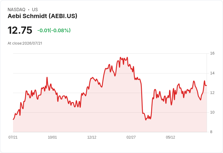 Aebi Schmidt Holding AG 宣佈每股派息0.025美元,穩定回報吸引投資者目光!