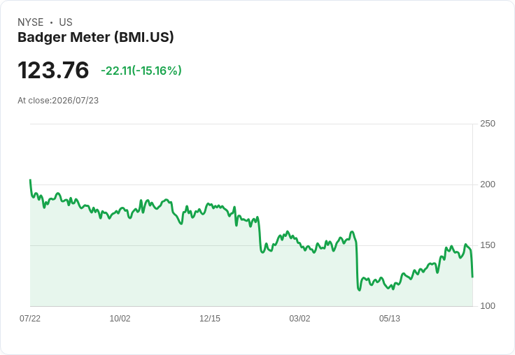 Badger Meter 預測 2026 年有機營收平穩，UDlive 每年攤銷約 500 萬美元！