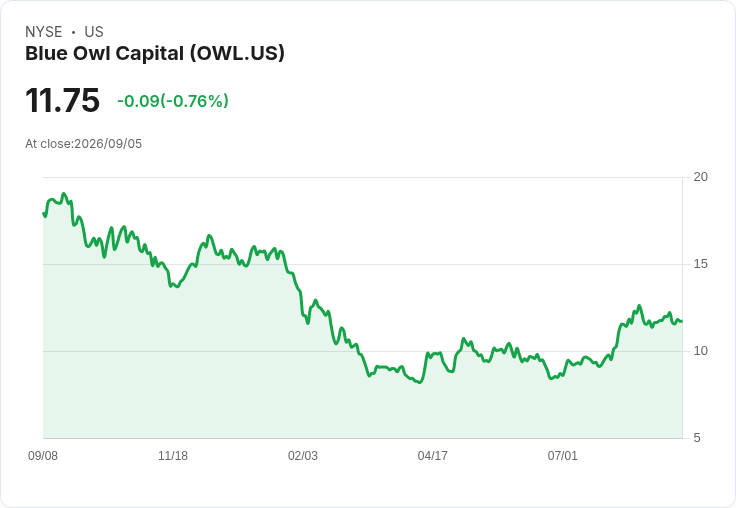 藍貓資本 (OWL) 股價評估上調,分析師預測未來潛力仍可期