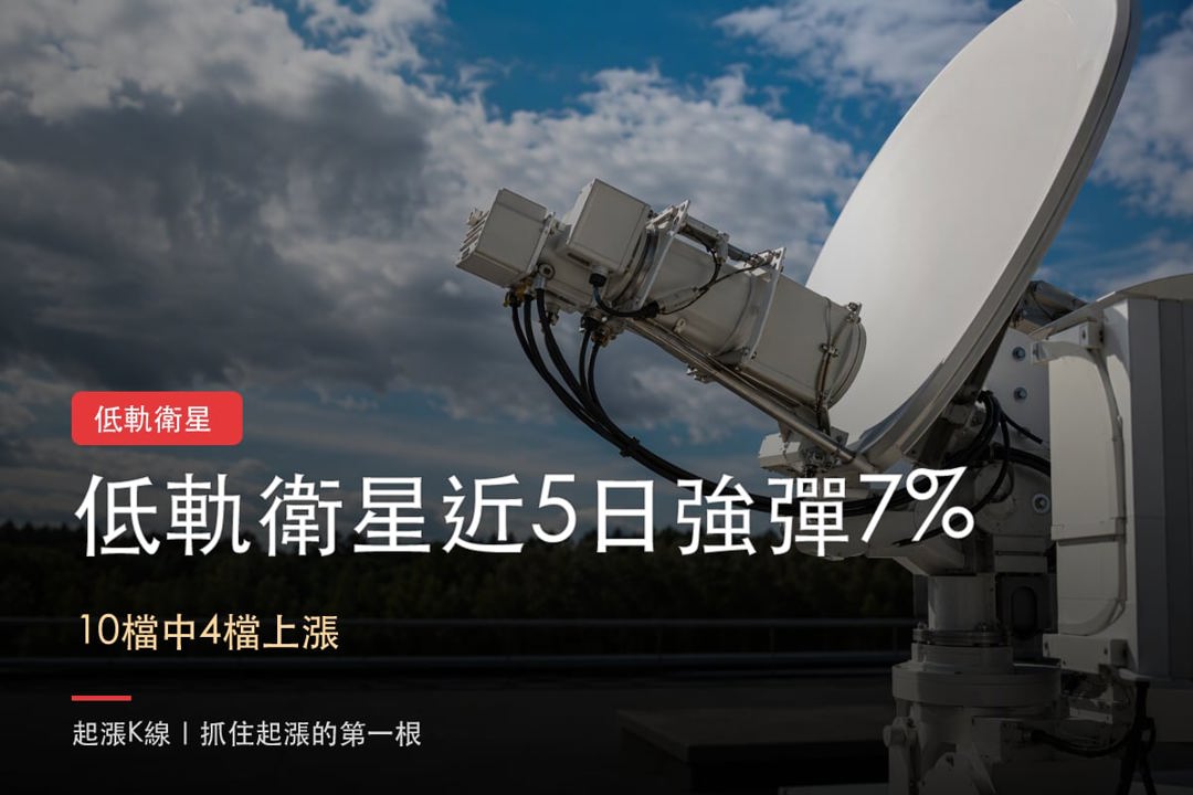 【最新消息】低軌衛星近5日走強,「3檔概念股」創波段新高!