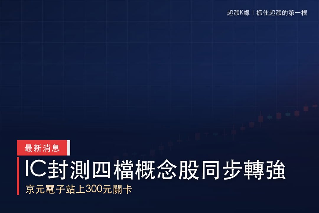 【最新消息】IC封測買盤擴散，「4檔概念股」同步表態！