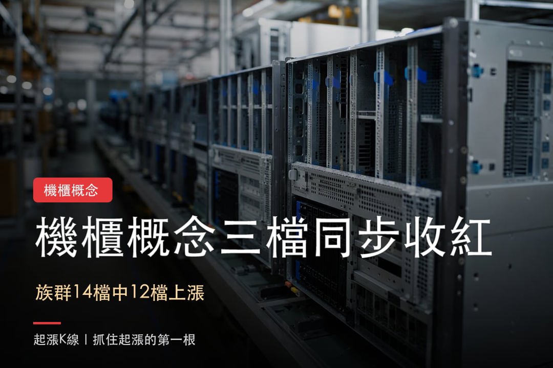 【最新消息】伺服器機櫃買盤回流，「3檔概念股」同步收紅！