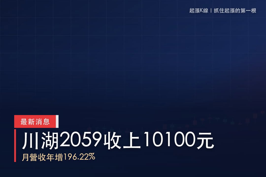 【最新消息】AI供應鏈熱度回升,「伺服器滑軌廠」收上10100元!