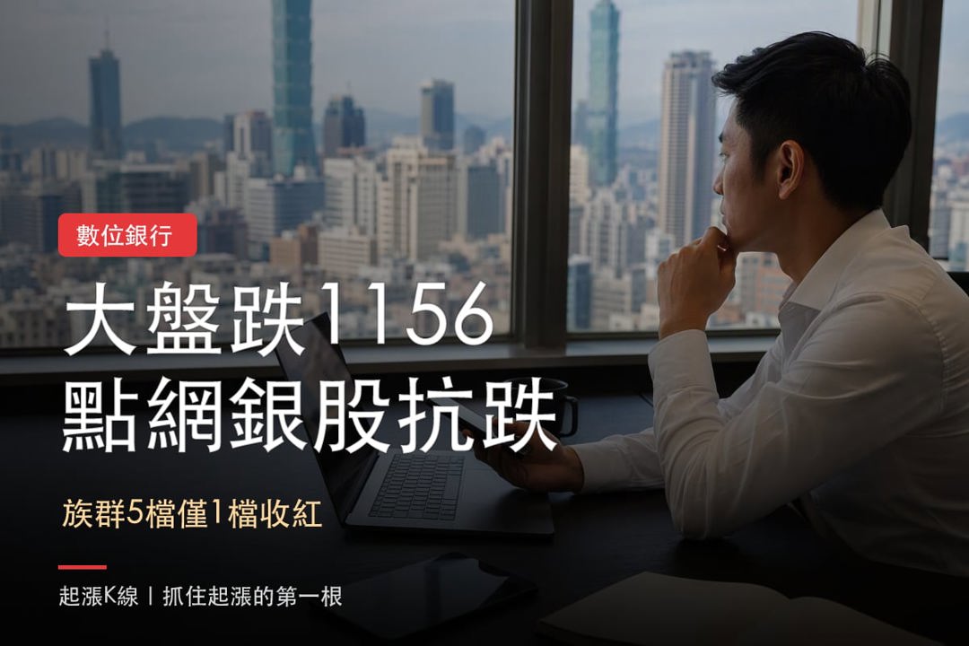 【最新消息】數位銀行與網銀抗跌，「3檔概念股」站穩關鍵價？