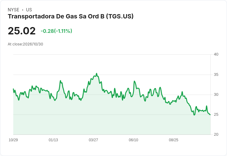 TGS第三季獲利大縮水！EPS下滑26.1％、營收衰退6.5％——Vaca Muerta基礎建設能否翻轉局勢？