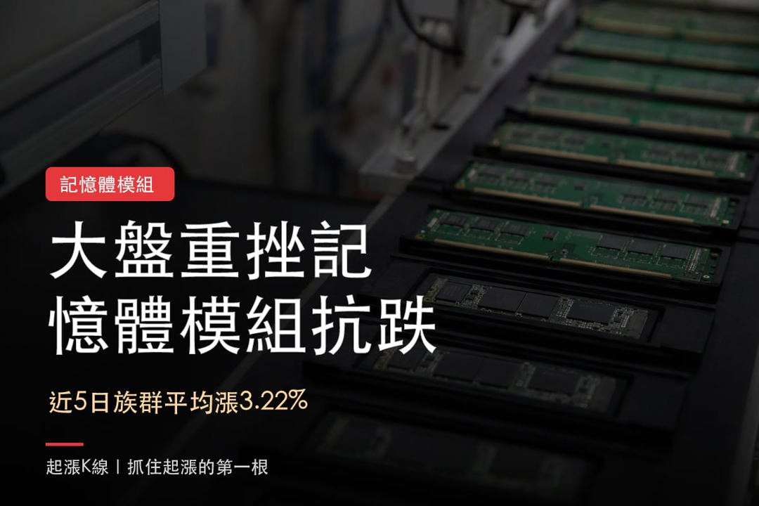 【本週復盤】記憶體模組震盪，「3檔概念股」近5日仍有撐？